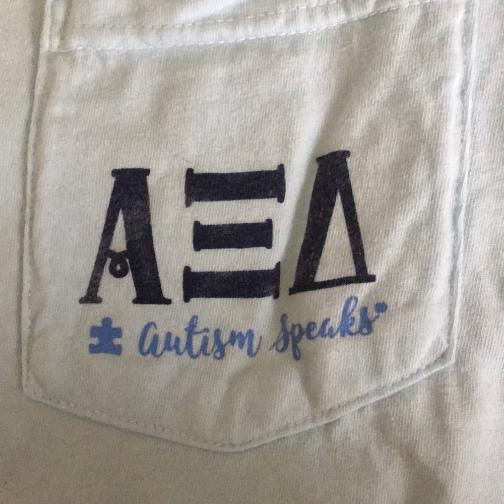 Alpha Xi Delta Comfort Colors Autism Speaks TShirt